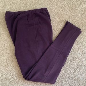 Eddie Bauer purple stretch leggings